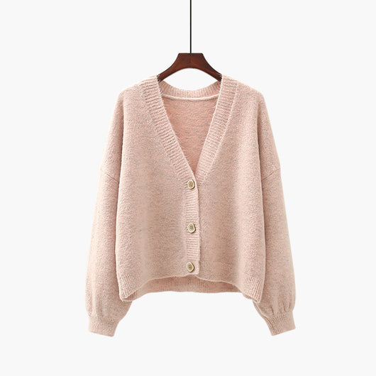 Cardigan cuello V con mangas farol - Image 4