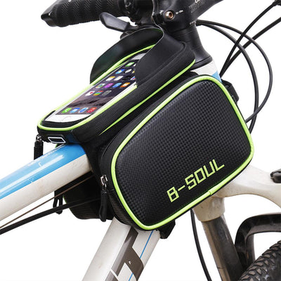 Bolsa Frontal Impermeable para Bicicleta - Portabidón de Tubo