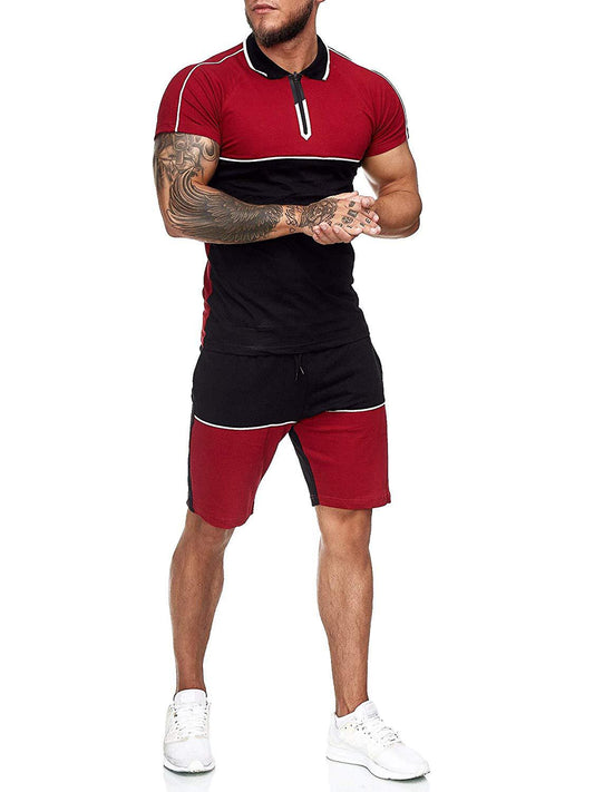 Conjunto Deportivo de Verano para Hombre con Combinación de Colores