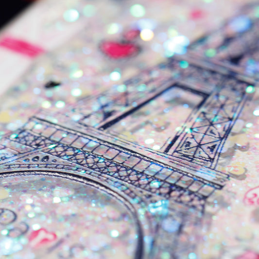 Funda TPU con Purpurina Fluida Transparente - Image 2