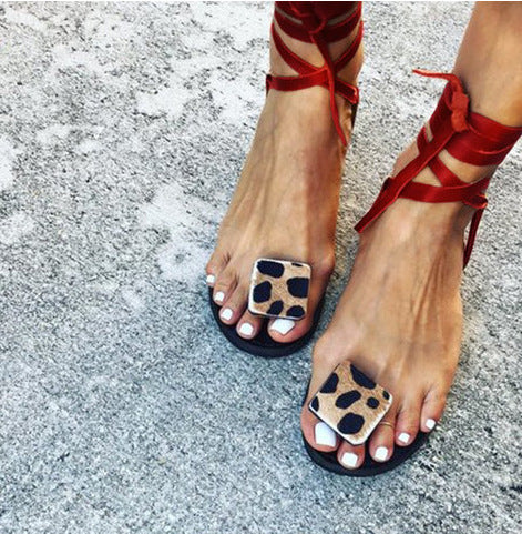 Sandalias Romanas con Cordones