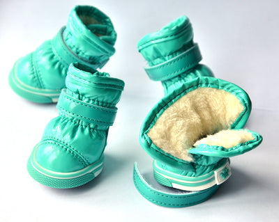 Botas Impermeables de Cuero PU para Perros - Abrigo Invernal - Image 15