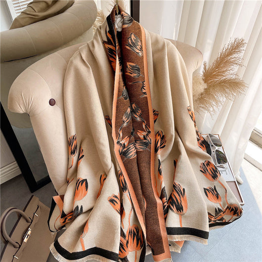 Bufanda Reversible Estampada para Mujer - Diseño Doble Cara y Cálida - Image 8