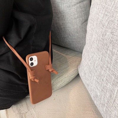 Funda Mensajero de Cuero Marrón para Teléfono - Image 10