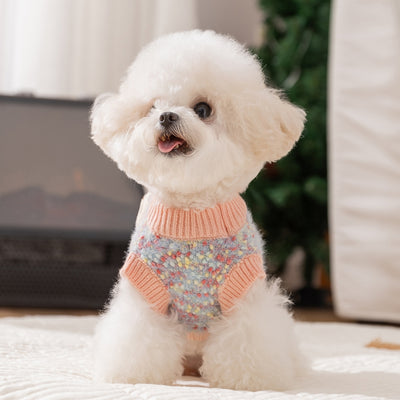 Suéter de Invierno para Mascotas con Diseño de Osito Floral en Relieve - Image 9
