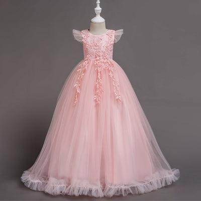 Vestido Elegante Infantil de Verano para Presentaciones de Piano - Image 16