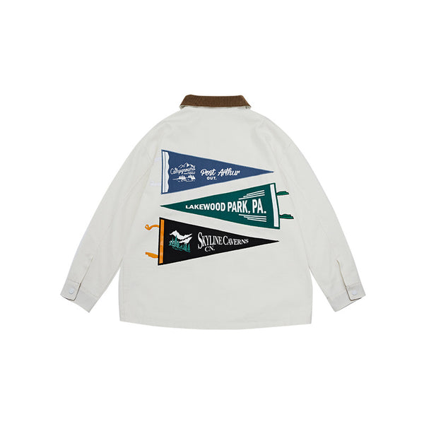 Saco de Hombre con Contraste de Colores y Solapa Moderna - Image 3
