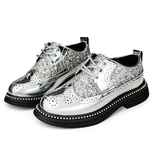 Zapatos Escolares de Cuero Estilo Británico para Primavera y Otoño