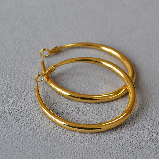 Aretes Argollas Redondas Diseño Clásico Plata 925 Elegancia Minimalista - Image 10