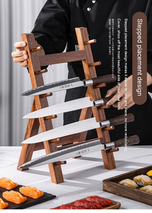 Soporte para Cuchillos de Madera Sapele - Organizador de Cocina Premium - Image 20