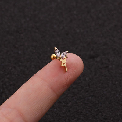 Aretes de Oro Gecko Dorado - Image 3