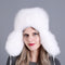 Gorro de Piel de Zorro para Mujer