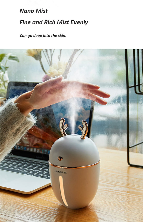 Spray Hidratante Silenciador USB para Auto y Oficina