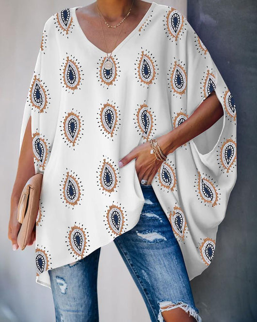 Camisa Casual con Estampado de Piel de Serpiente y Mangas Murciélago - Image 16
