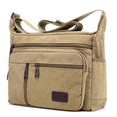 Bolsa de Lona para Hombre - Morral Horizontal de Hombro - Image 10