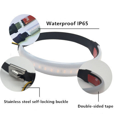Anillos LED Direccionales para Horquilla de Motocicleta - Doble Color - Image 2