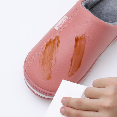 Pantuflas de Cuero PU para Pareja - Cómodas y Elegantes para Casa - Image 4