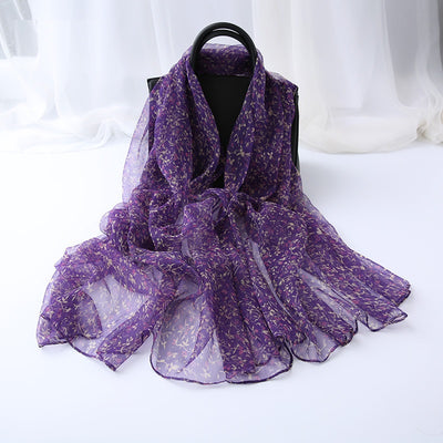 Pañuelo de Seda Decorativo Versátil para Mujer - Image 18