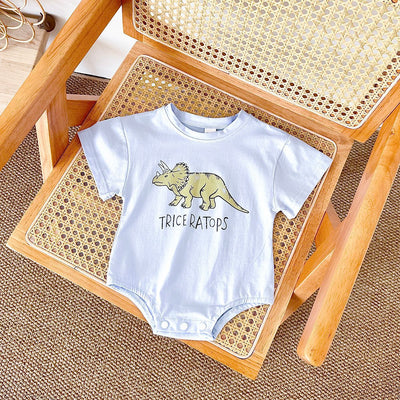 Enterizo Triangular con Estampado de Dinosaurio Bebé - Image 3