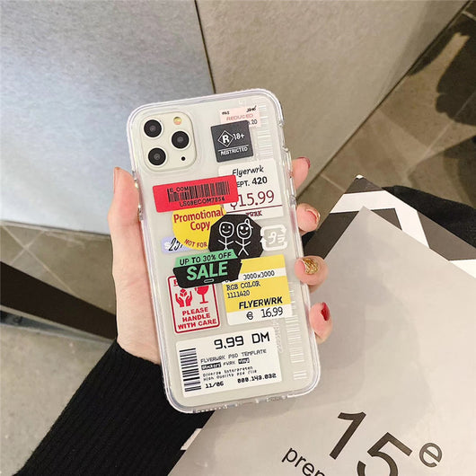 Funda Transparente para Celular con Diseño de Código de Barras - Image 18