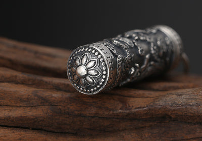 Dije Buda Plata 925 Patrón Dragón Tenglong - Colgante Espiritual Artesanal - Image 19