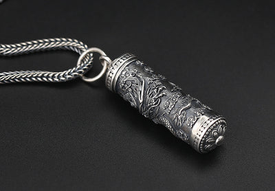 Dije Buda Plata 925 Patrón Dragón Tenglong - Colgante Espiritual Artesanal - Image 13