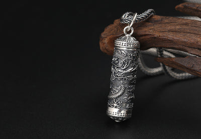 Dije Buda Plata 925 Patrón Dragón Tenglong - Colgante Espiritual Artesanal - Image 7