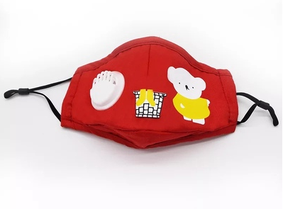 Mascarilla Infantil de Algodón con Válvula PM2.5 para Primavera y Otoño - Image 13