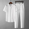 Conjunto de Verano Hombre: Playera Suelta y Pantalón con Cordón