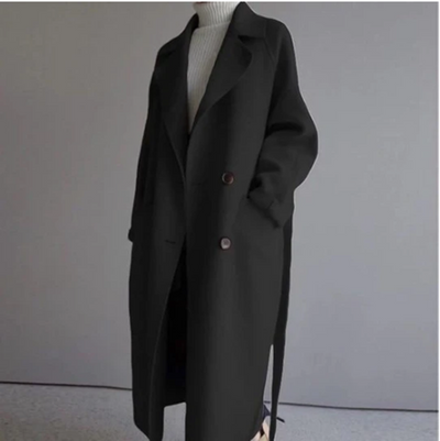 Abrigo de Lana Midi Elegante Hasta la Rodilla - Image 6