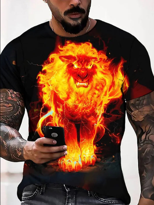 Playera Casual Estampada de Manga Corta para Hombre - Image 13