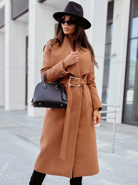 Chaqueta de Lana para Mujer con Cuello en V y Botones - Image 12