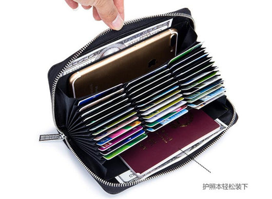 Billetera Larga de Cuero Genuino para Hombre con Protección RFID y 36 Compartimentos - Image 5