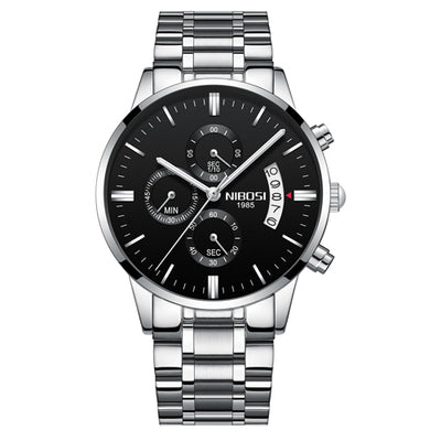 Reloj Cronógrafo Deportivo de Acero Inoxidable Dorado para Hombre - Image 4