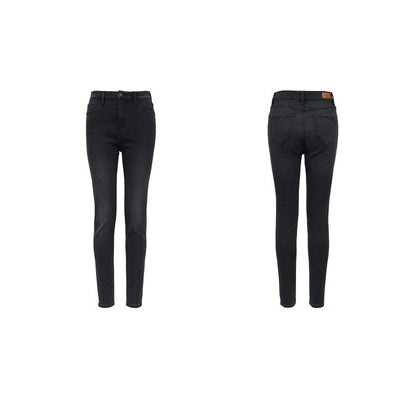 Jeans Skinny Negros de Algodón Elástico para Mujer - Image 4