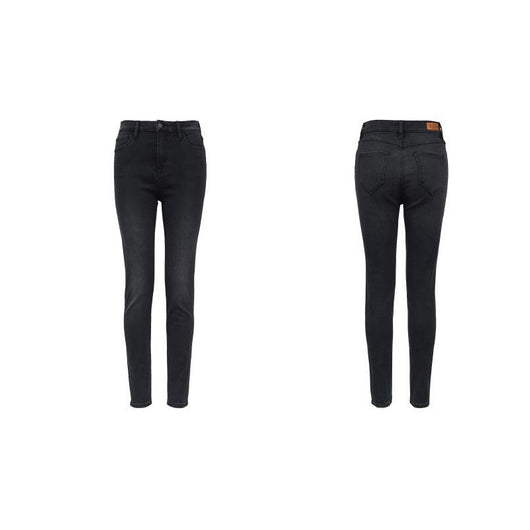 Jeans Skinny Negros de Algodón Elástico para Mujer - Image 4