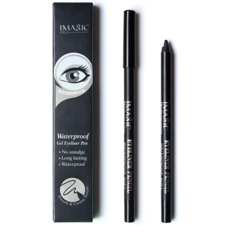 Delineador Líquido Impermeable Negro con Sacapuntas - Kit Completo de Maquillaje