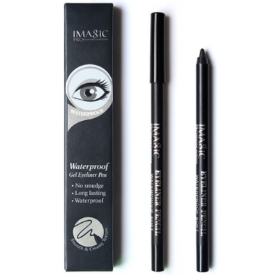 Delineador Líquido Impermeable Negro con Sacapuntas - Kit Completo de Maquillaje