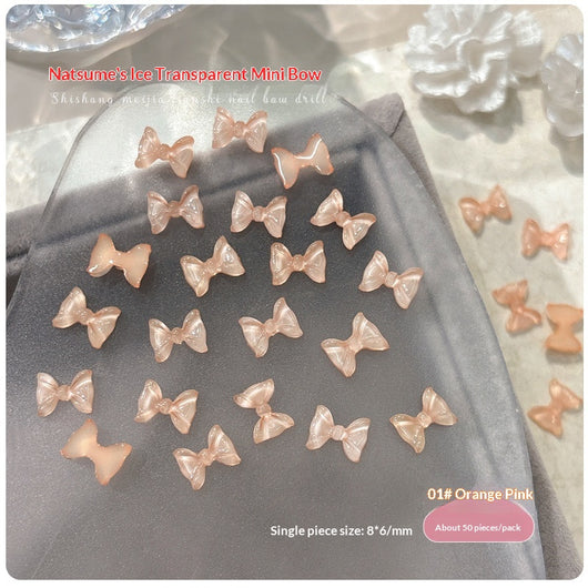 Set de 50 Moños de Resina Transparente para Diseño de Uñas - Image 6