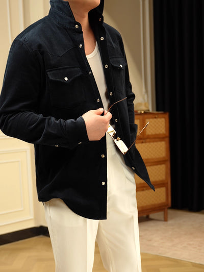 Camisa Casual de Negocios para Hombre en Algodón Puro con Tejido Texturizado - Image 11