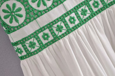 Falda Midi Talle Alto Reductora con Bordados - Image 11