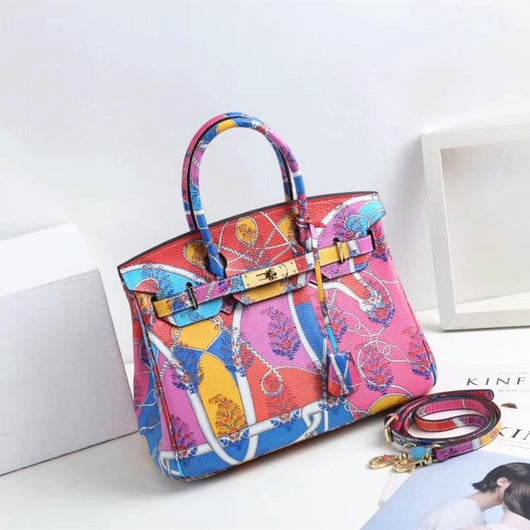 Bolso de Cuero para Mujer con Diseño Animal - Bandolera y Asa de Hombro