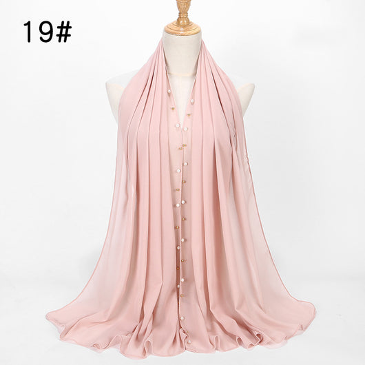 Pañuelo Hijab de Gasa Perla con Brillo - Image 16