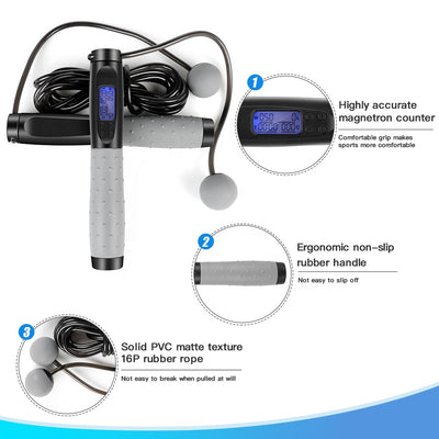 Cuerda para Saltar Inteligente con Contador Electrónico - Image 6