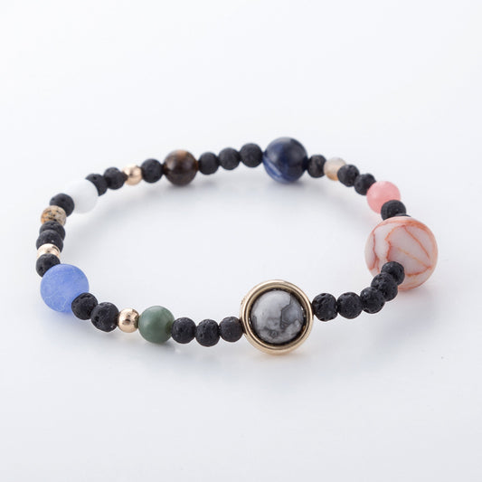 Pulsera de Cuentas con los Nueve Planetas del Sistema Solar