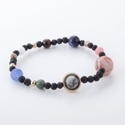 Pulsera de Cuentas con los Nueve Planetas del Sistema Solar