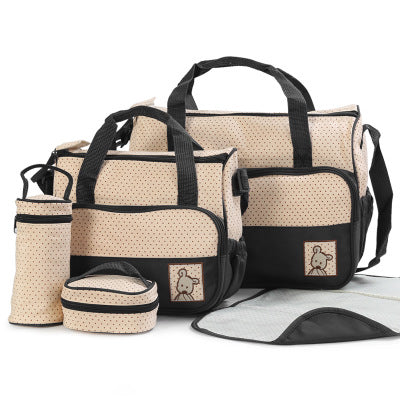 Bolsa Maternal Organizadora con Soporte para Botellas - Set Completo para Mamá