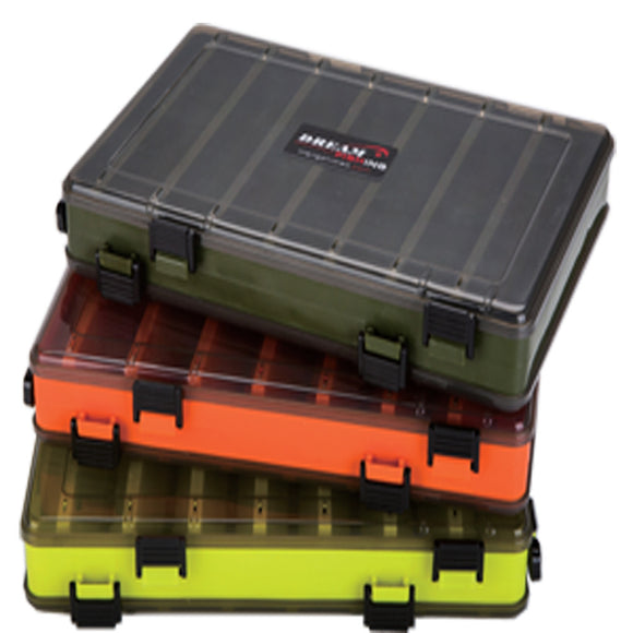Caja Organizadora de Pesca Doble Capa con Dos Lados