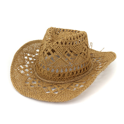 Sombrero Vaquero de Paja para Viajes - Protección Solar con Estilo Occidental - Image 4