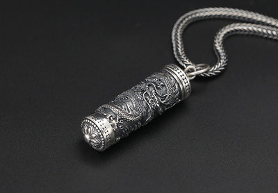 Dije Buda Plata 925 Patrón Dragón Tenglong - Colgante Espiritual Artesanal - Image 17